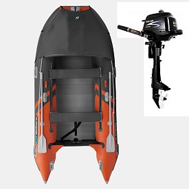 Schlauchboot GLADIATOR ACTIVE C370AL orange dark gray mit Aluminiumboden