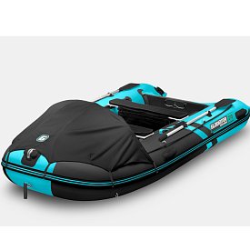 Schlauchboot GLADIATOR ACTIVE C370AL black turquoise mit Aluminiumboden