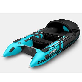 Schlauchboot GLADIATOR ACTIVE C370AL black turquoise mit Aluminiumboden