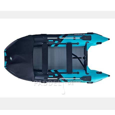 Schlauchboot GLADIATOR ACTIVE C370AL black turquoise mit Aluminiumboden