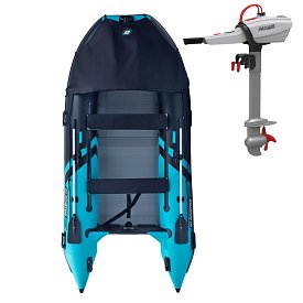 Schlauchboot GLADIATOR ACTIVE C370AL black turquoise mit Aluminiumboden