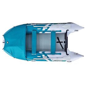 Schlauchboot GLADIATOR ACTIVE C370AL sea green white mit Aluminiumboden
