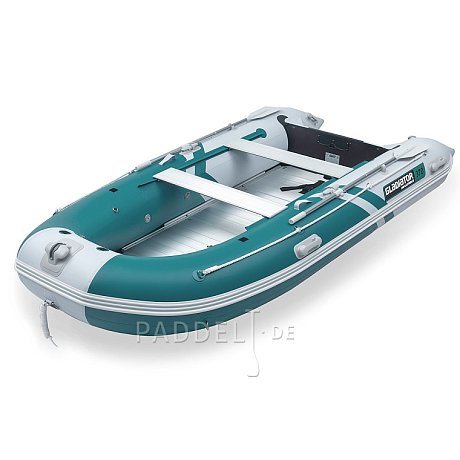 Schlauchboot GLADIATOR ACTIVE C370AL sea green white mit Aluminiumboden