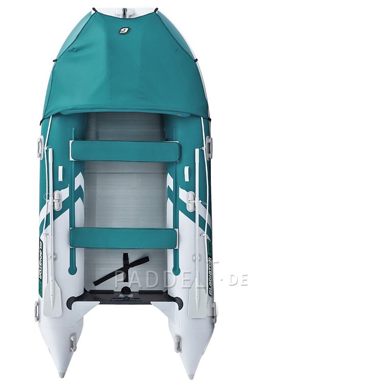 Schlauchboot GLADIATOR ACTIVE C370AL sea green white mit Aluminiumboden