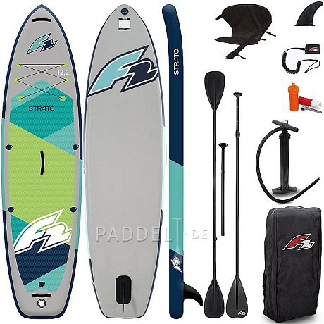 SUP F2 STRATO 12'5 GREEN - aufblasbares Stand Up Paddle Board
