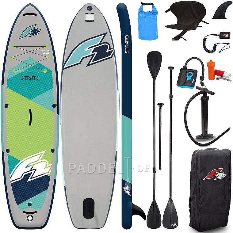 SUP F2 STRATO 12'2 GREEN - aufblasbares Stand Up Paddle Board