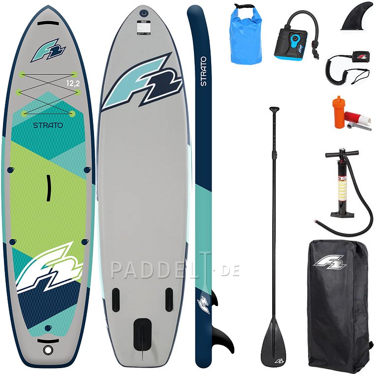 SUP F2 STRATO 12'2 GREEN Modell 2025 - aufblasbares Stand Up Paddle Board