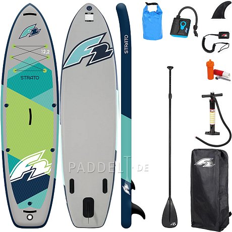 SUP F2 STRATO 12'2 GREEN Modell 2025 - aufblasbares Stand Up Paddle Board