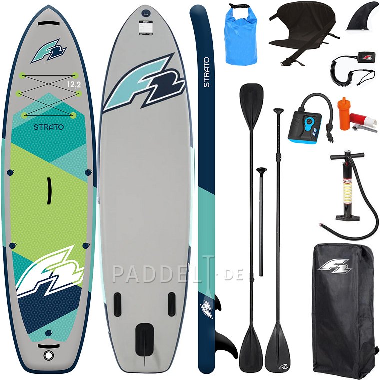 SUP F2 STRATO 12'2 GREEN Modell 2025 - aufblasbares Stand Up Paddle Board