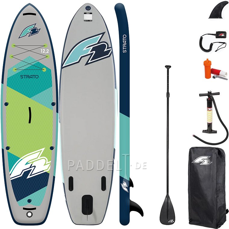 SUP F2 STRATO 12'2 GREEN Modell 2025 - aufblasbares Stand Up Paddle Board