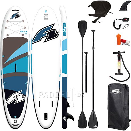 SUP F2 SECTOR 11'5 BLUE Modell 2025 - aufblasbares Stand Up Paddle Board