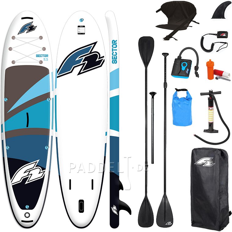 SUP F2 SECTOR 11'5 BLUE Modell 2025 - aufblasbares Stand Up Paddle Board