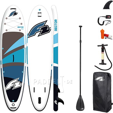 SUP F2 SECTOR 11'5 BLUE Modell 2025 - aufblasbares Stand Up Paddle Board