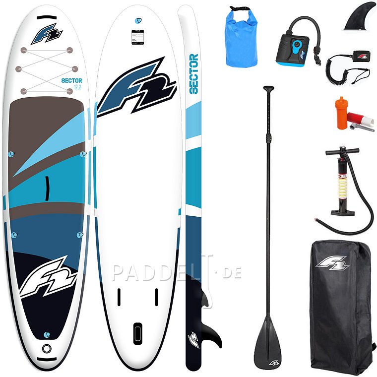 SUP F2 SECTOR 12'2 BLUE Modell 2025 - aufblasbares Stand Up Paddle Board
