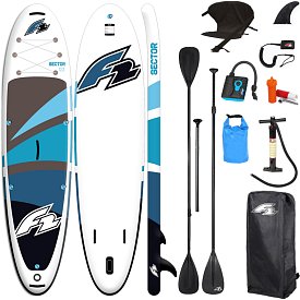 SUP F2 SECTOR 12'2 BLUE Modell 2025 - aufblasbares Stand Up Paddle Board