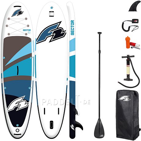 SUP F2 SECTOR 12'2 BLUE Modell 2025 - aufblasbares Stand Up Paddle Board