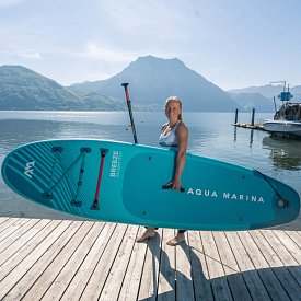 SUP AQUA MARINA BREEZE 9'10 BLUE - aufblasbares Stand Up Paddle Board