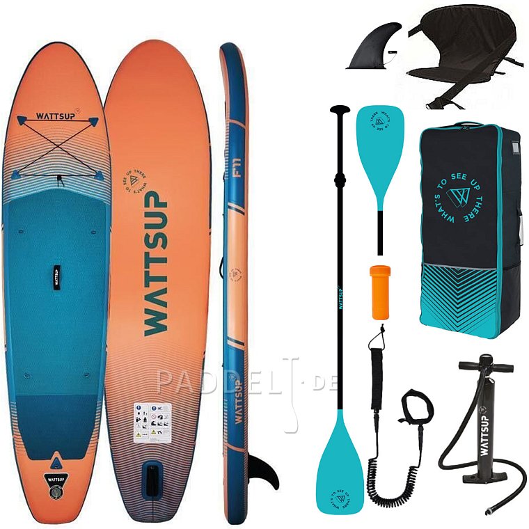 SUP WATTSUP F11  11'0 MINICOMBO - aufblasbares Stand Up Paddle Board