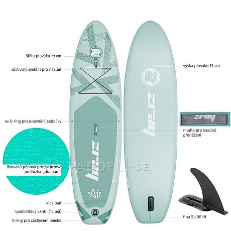 SUP ZRAY EA-2 ALLROUND AIR  10'2 - aufblasbares Stand Up Paddle Board