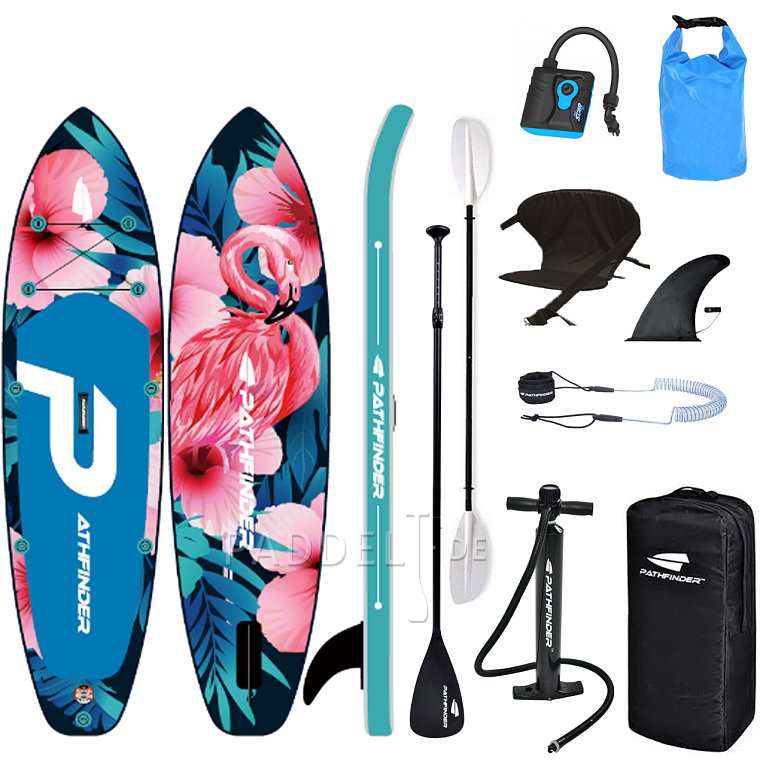 SUP PATHFINDER FLAMIGO BLUE 10'2 - aufblasbares Stand Up Paddle Board