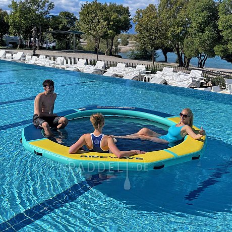 RIDEWAVE Aufblasbares Schwimmdock mit Netzmitte ø 305 cm