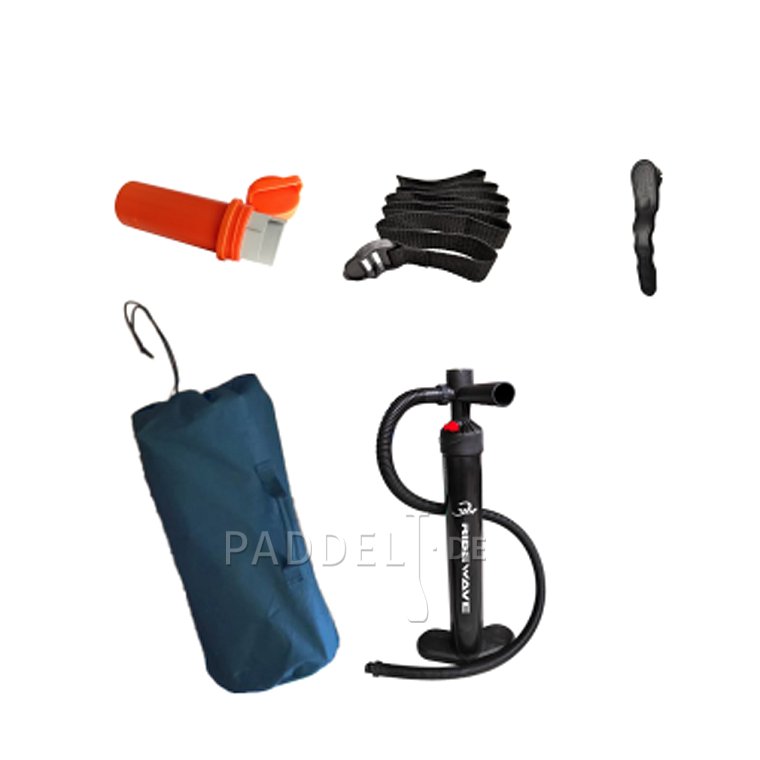RIDEWAVE Aufblasbares Schwimmdock mit Netzmitte ø 198 cm