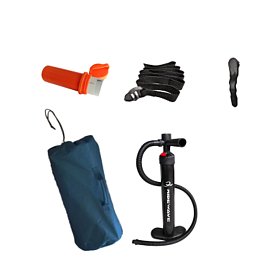 RIDEWAVE Aufblasbares Schwimmdock mit Netzmitte ø 198 cm