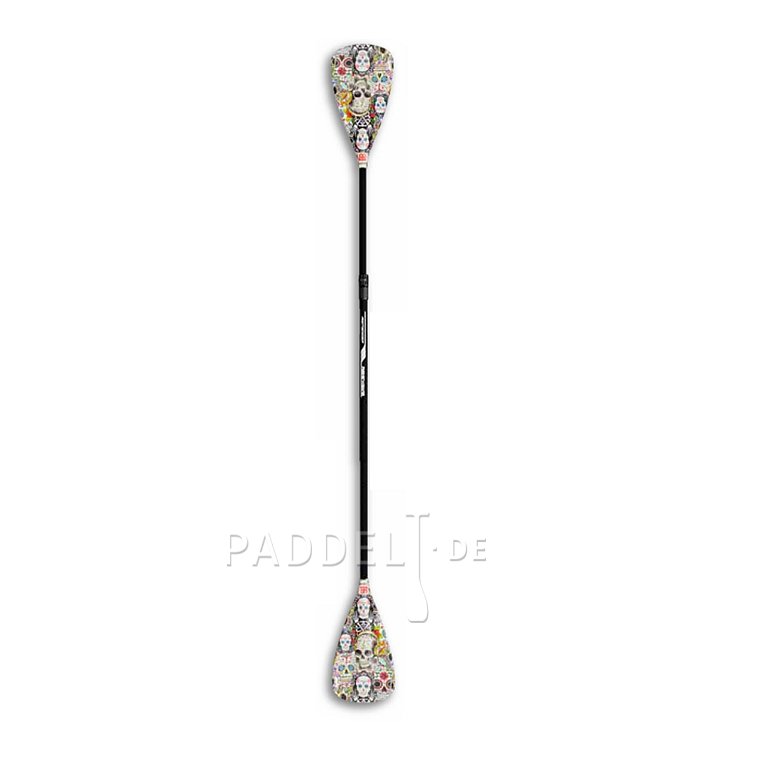 Paddel RIDEWAVE LANDSLIDE COMBO 4-teiliges verstellbares Paddel für SUP und Kajak mit Karbonschaft