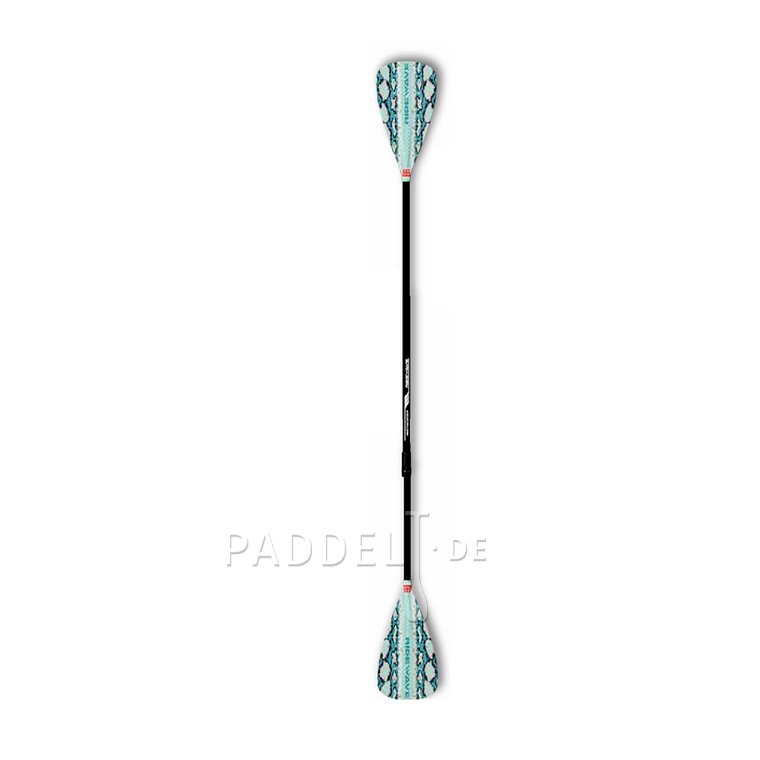 Paddel RIDEWAVE PYBROCALES COMBO 4-teiliges verstellbares Paddel für SUP und Kajak mit Laminatschaft