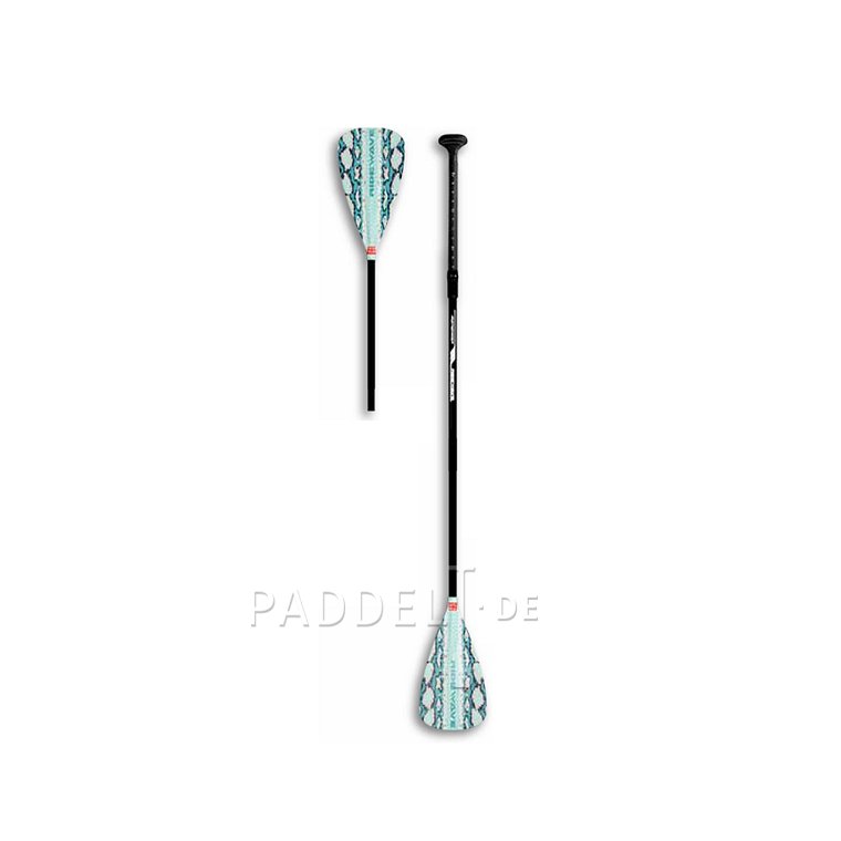 Paddel RIDEWAVE PYBROCALES COMBO 4-teiliges verstellbares Paddel für SUP und Kajak mit Laminatschaft