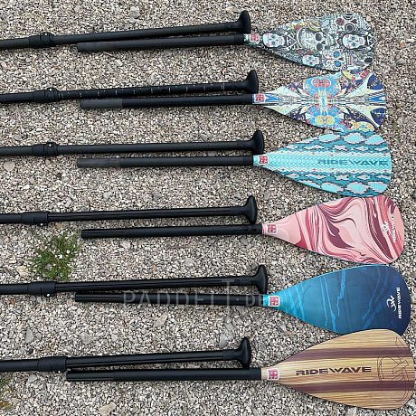Paddel RIDEWAVE INFINITY COMBO 4-teiliges verstellbares Paddel für SUP und Kajak