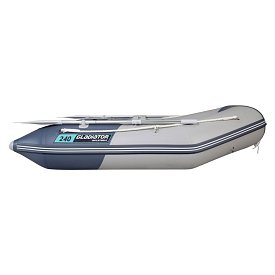 Schlauchboot GLADIATOR AK240AD light dark grey mit Luftboden