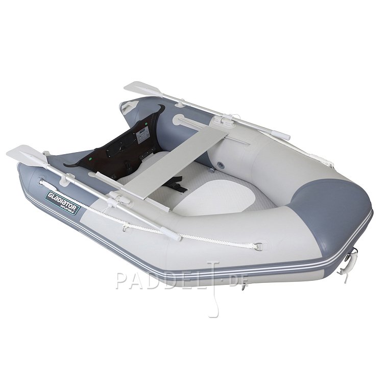Schlauchboot GLADIATOR AK240AD light dark grey mit Luftboden