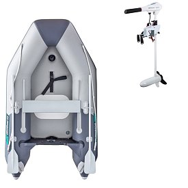 Schlauchboot GLADIATOR AK240AD light dark grey mit Luftboden