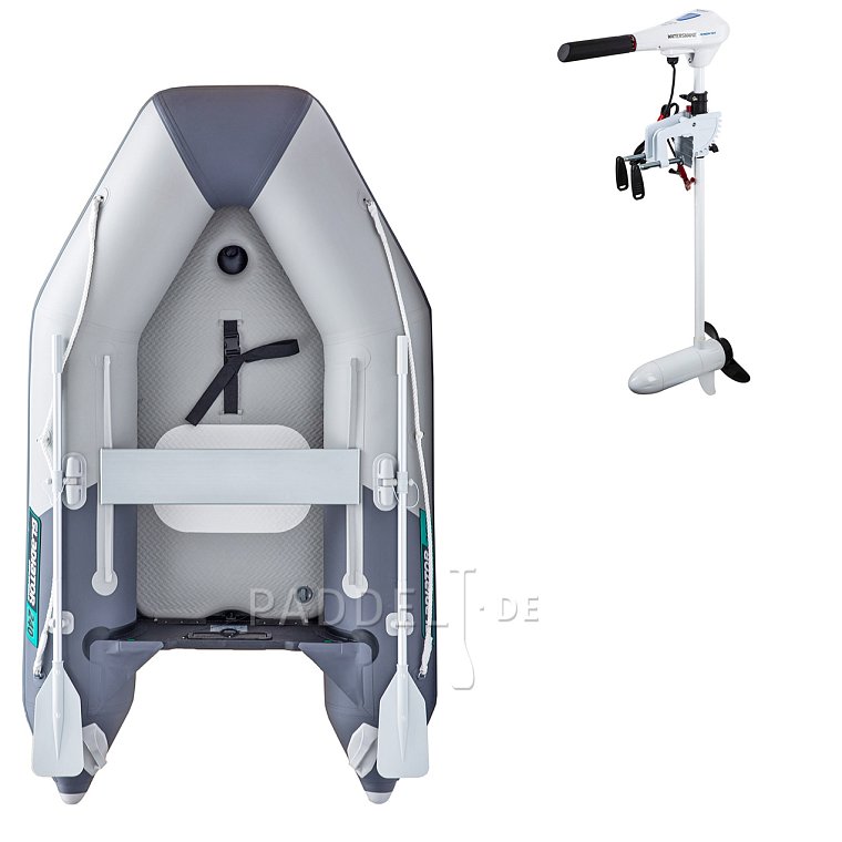 Schlauchboot GLADIATOR AK240AD light dark grey mit Luftboden