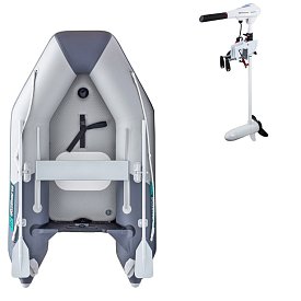 Schlauchboot GLADIATOR AK240AD light dark grey mit Luftboden