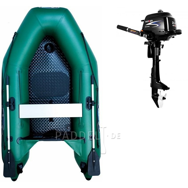Schlauchboot GLADIATOR AK240AD green mit Luftboden