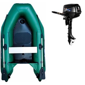 Schlauchboot GLADIATOR AK240AD green mit Luftboden