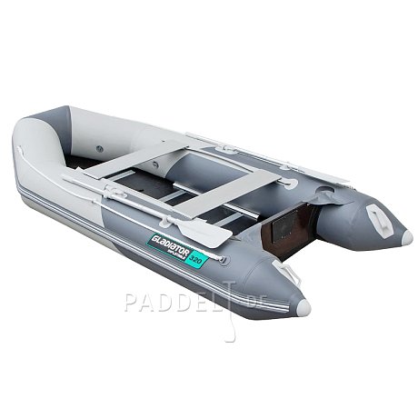 Schlauchboot GLADIATOR LIGHT AK320WF light dark grey mit Lattenboden