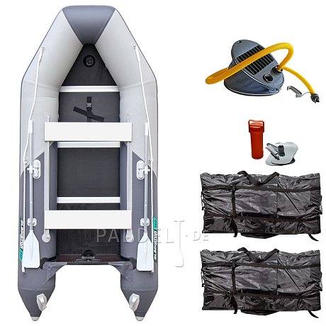 Schlauchboot GLADIATOR LIGHT AK320WF light dark grey mit Lattenboden