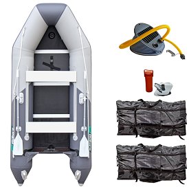 Schlauchboot GLADIATOR LIGHT AK320WF light dark grey mit Lattenboden