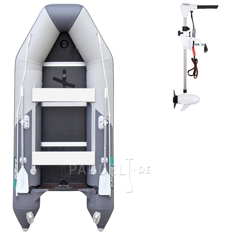 Schlauchboot GLADIATOR LIGHT AK320WF light dark grey mit Lattenboden