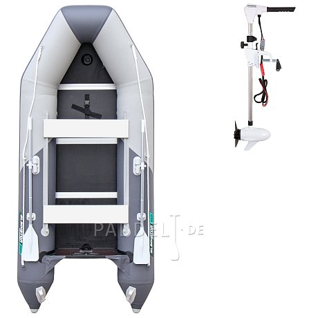 Schlauchboot GLADIATOR LIGHT AK320WF light dark grey mit Lattenboden