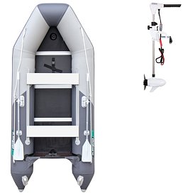 Schlauchboot GLADIATOR LIGHT AK320WF light dark grey mit Lattenboden