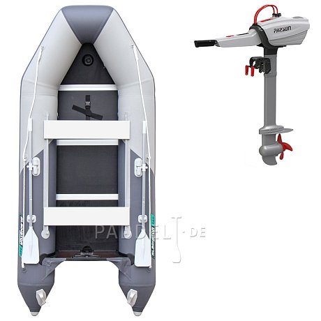 Schlauchboot GLADIATOR LIGHT AK320WF light dark grey mit Lattenboden
