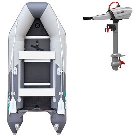 Schlauchboot GLADIATOR LIGHT AK320WF light dark grey mit Lattenboden