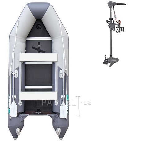 Schlauchboot GLADIATOR LIGHT AK320WF light dark grey mit Lattenboden