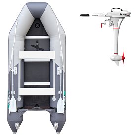 Schlauchboot GLADIATOR LIGHT AK320WF light dark grey mit Lattenboden