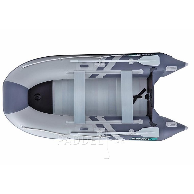 Schlauchboot GLADIATOR CLASSIC B330AL light dark grey mit Aluminiumboden