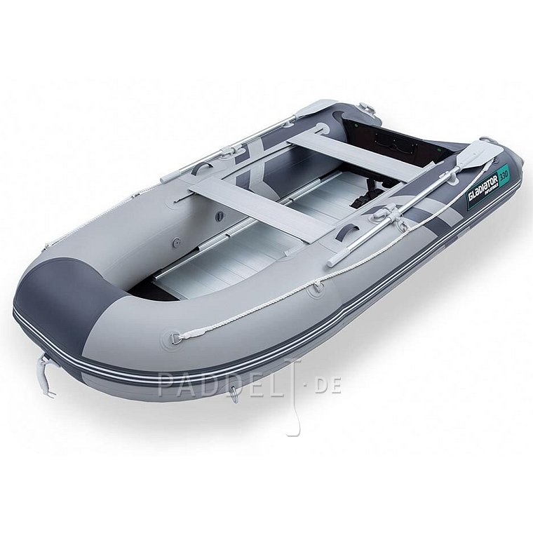Schlauchboot GLADIATOR CLASSIC B330AL light dark grey mit Aluminiumboden